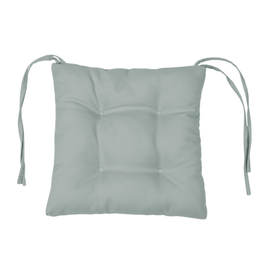 Подушка с завязками на стул, светло-серый - фото 1