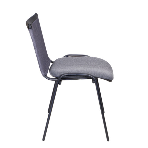 Стул Изо, спинка сетка W, серый - фото 3