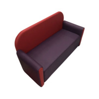 Настоящее фото товара Диван Мавли двухместный, экокожа пегасо, фиолетово-розовый, произведённого компанией ChiedoCover