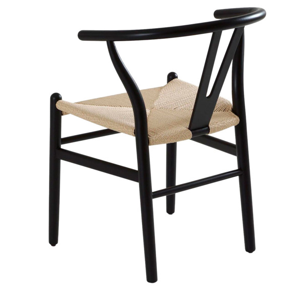 Стул Monk stick, черный, бежевый - фото 4