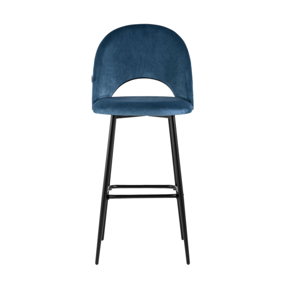 Стул барный Меган СН, велюр, пыльно-синий - фото 5