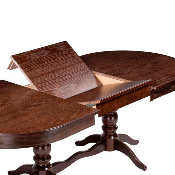 Деревянный стол Дейвер 160(220)х100х76 орех темный - фото 4