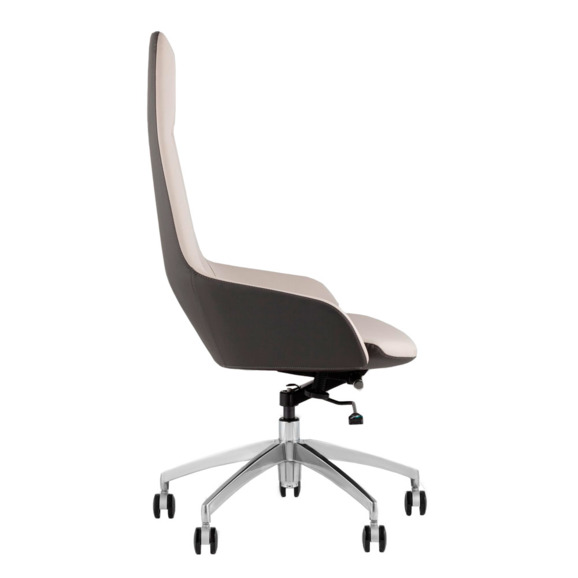 Кресло руководителя TopChairs Soulo светло-серый, серый - фото 3
