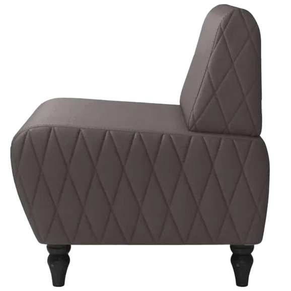 Кресло Лотик экокожа, коричневый - фото 4