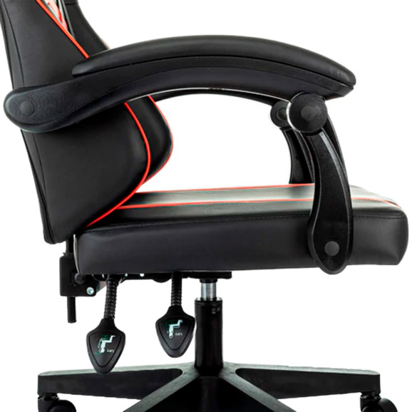 Кресло компьютерное Concord, черный, красный, экокожа - фото 8
