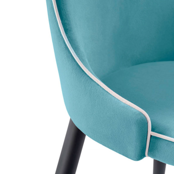 Стул Kora 1 light blue / black - фото 6