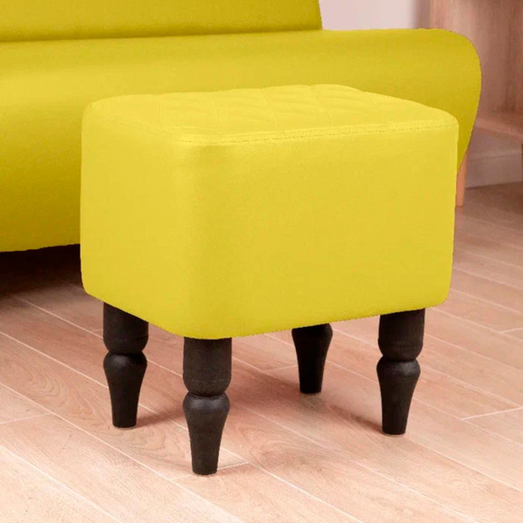 Пуф Лотик, экокожа, желтый Пуф Лотик, экокожа, желтый - фото 4