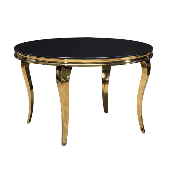 Стол обеденный Geyser, черный, золотой - фото 1