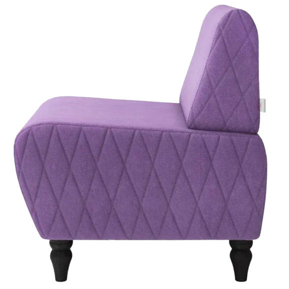 Кресло Лотик велюр, фиолетовый - фото 4