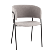 Фотография товара Кресло Нэлли New, буклированный велюр серый от компании ChiedoCover.