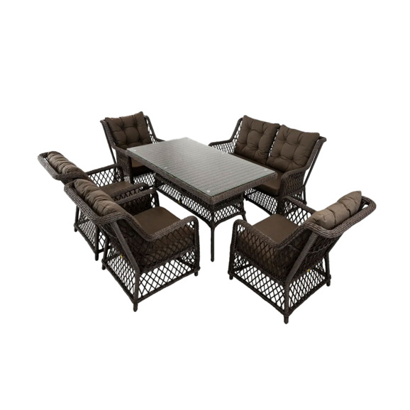 Комплект Tivio, шоколад металлик, ротанг - фото 1