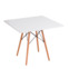 Настоящее фото товара Стол EAMES, белый, 90*90 см, произведённого компанией ChiedoCover