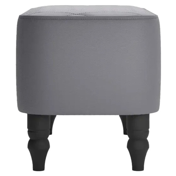 Банкетка Лотик, экокожа, серый - фото 3