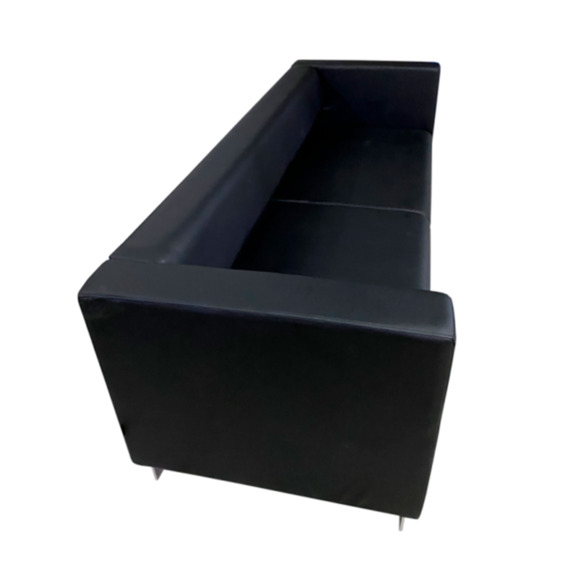 Диван Гидес трехместный, экокожа пегасо, черный Диван Гидес трехместный, экокожа пегасо, черный - фото 4