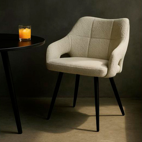 Стул на металлокаркасе Hera beige / black Стул на металлокаркасе Hera beige / black - фото 7