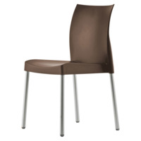 Настоящее фото товара Кресло пластиковое Итинос, коричневый, произведённого компанией ChiedoCover