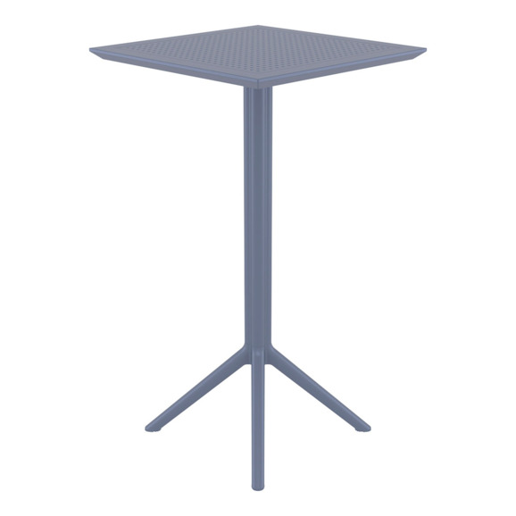 Стол пластиковый барный складной Sky Folding Bar Table 60, темно-серый - фото 1