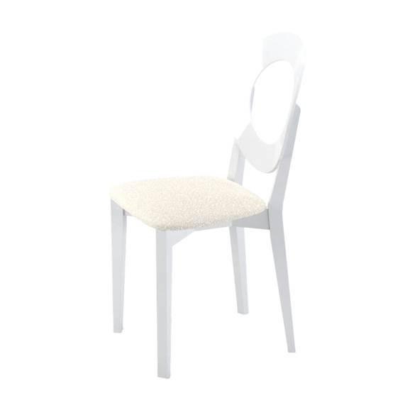 Стул Луна, белый, бежевый Стул Луна, белый, бежевый - фото 2