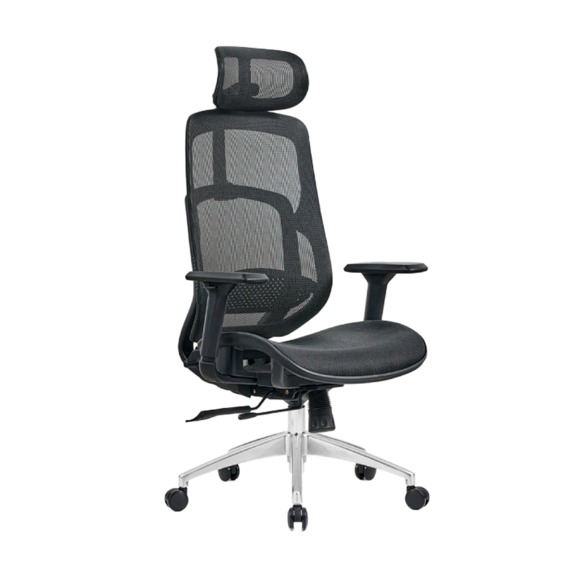 Офисное поворотное кресло Sparx fx-16 ghost plus black / black - фото 1