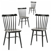 Настоящее фото товара Комплект Такер, 4 черных стула, произведённого компанией ChiedoCover