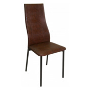 Фотография товара Стул Lima, ножки черные, экокожа brown от компании ChiedoCover.