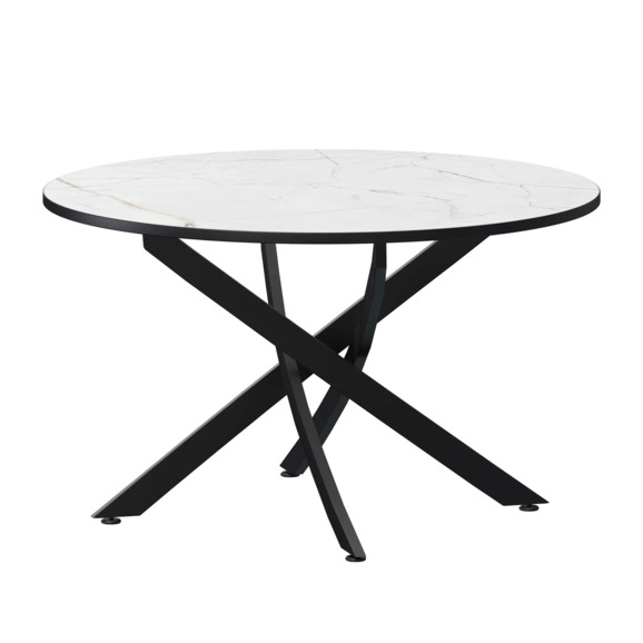 Стол нераздвижной Геометри 2, 1000 азул, черный муар - фото 1