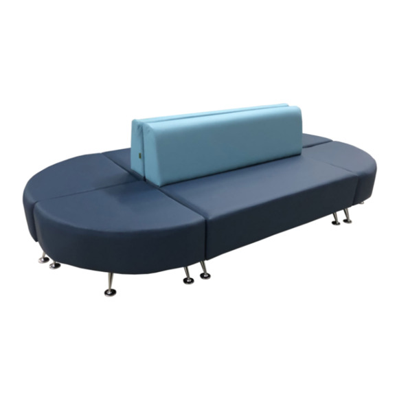 Модульный диван Волт (6-ть секций), голубо-синий - фото 3