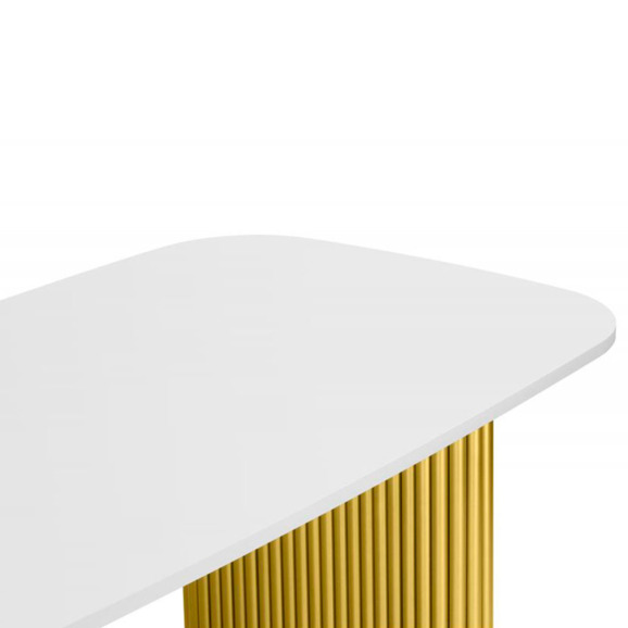 Бавария B 180 х 90 белая пленка шагрень / золото Бавария B 180 х 90 белая пленка шагрень / золото - фото 4