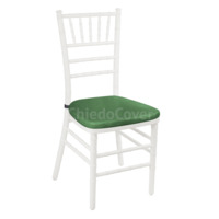 Настоящее фото товара Подушка 01 для стула Кьявари, 3см, кожзам зеленый, произведённого компанией ChiedoCover