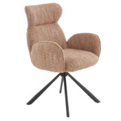 Фотография товара Стул кухонный Immortal, поворотный, корица, черный от компании ChiedoCover.