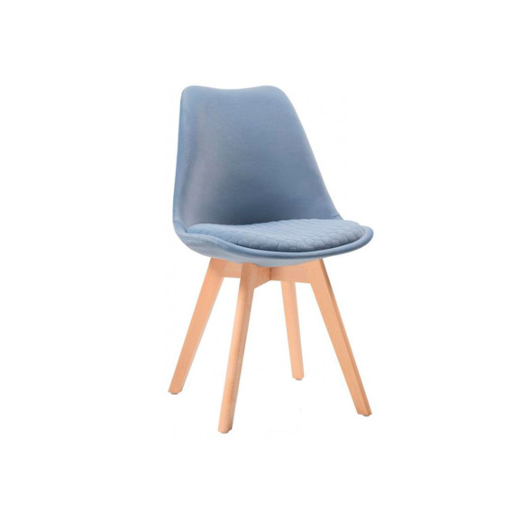 Стул деревянный Bonuss blue / wood - фото 1