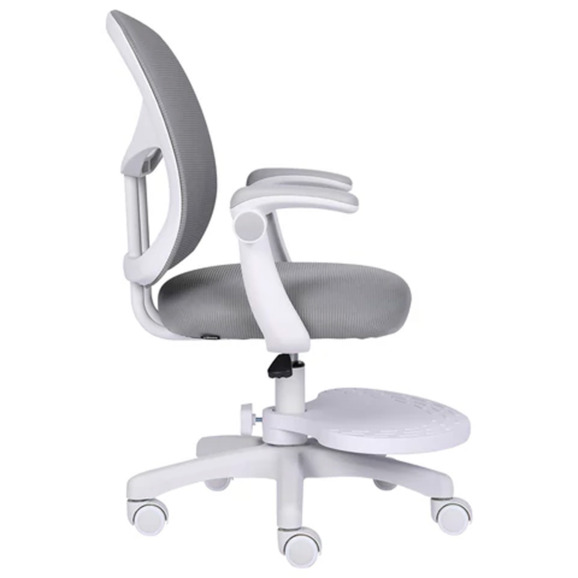 Кресло детское с подставкой для ног Скаттл, серый - фото 9