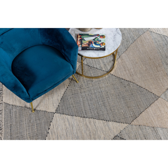 Индийский ковёр «MODERN KILIM» NATURAL-AQUA - фото 9