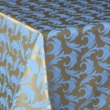 Подушка 01 для стула Кьявари, 3см, кожзам зеленый - ткань в цвете 1625-040403/310503 золото с голубым