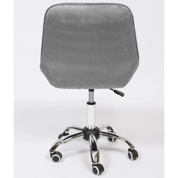 Стул Мускус, хром, серый, велюр - фото 5