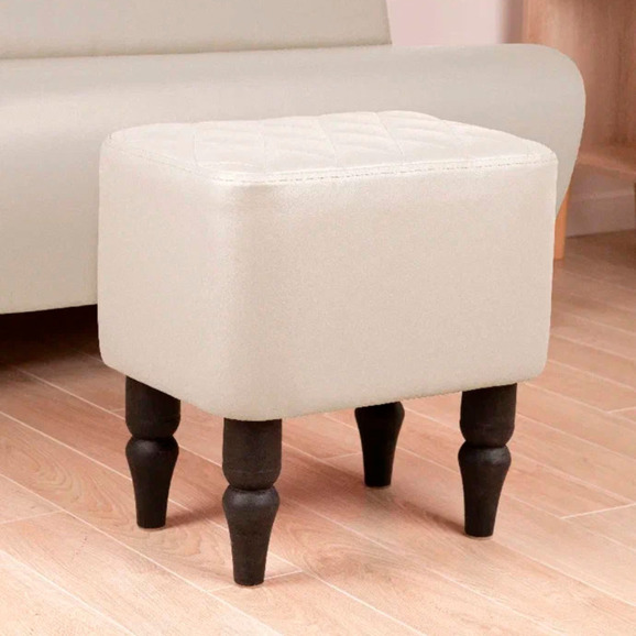 Пуф Лотик, экокожа, кремовый - фото 4