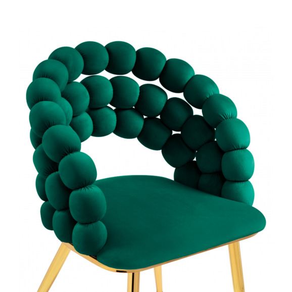 Стул Ball green, gold - фото 5