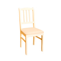 Настоящее фото товара Стул Римини, массив березы, кожзам ваниль, произведённого компанией ChiedoCover