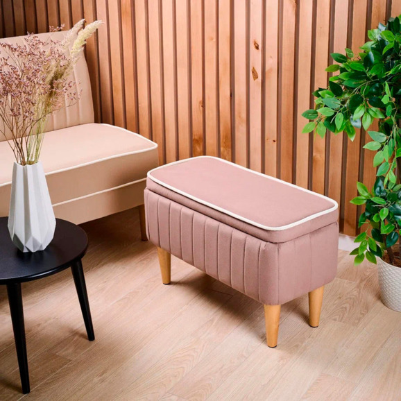 Банкетка Nootropic, с ящиком, светло-коричневый - фото 3