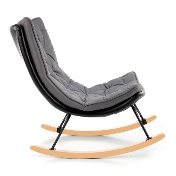 Кресло-качалка Echo, серый, черный Кресло-качалка Echo, серый, черный - фото 3