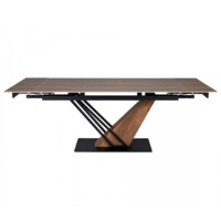 Фотография Стол обеденный Anvil, эффект дерева, дуб, черный Фотография товара Стол обеденный Anvil, эффект дерева, дуб, черный от компании ChiedoCover.