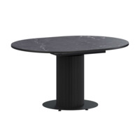 Фотография Стол раздвижной Амор 1000+300, даркстоун, черный муар от производителя ChiedoCover, картинка продукции, реальное фото товара Настоящее фото товара Стол раздвижной Амор 1000+300, даркстоун, черный муар, произведённого компанией ChiedoCover