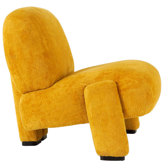 Кресло Orli, желтый, черный - фото 3