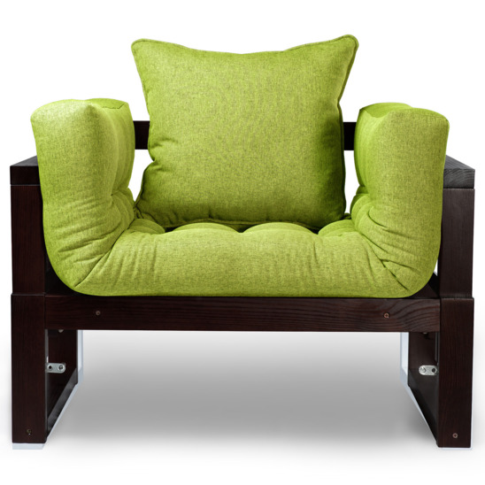 Кресло Рэмо венге, зеленое - фото 3