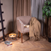 Фотография в интерьере товара Кресло Самбука, рогожка Scandinavia 8, ножки бук,морилка старинный орех от компании ChiedoCover.