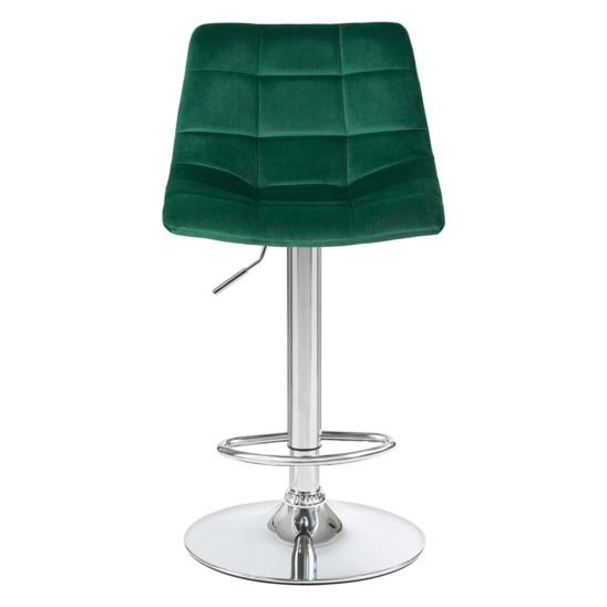 Барный стул Гардур, велюр зеленый - фото 4