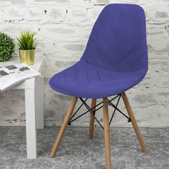 Чехол Е03 на стул Eames, синий - фото 7