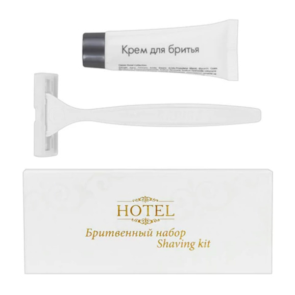 Бритвенный набор HOTEL, крем для бритья + станок, 200 шт - фото 1