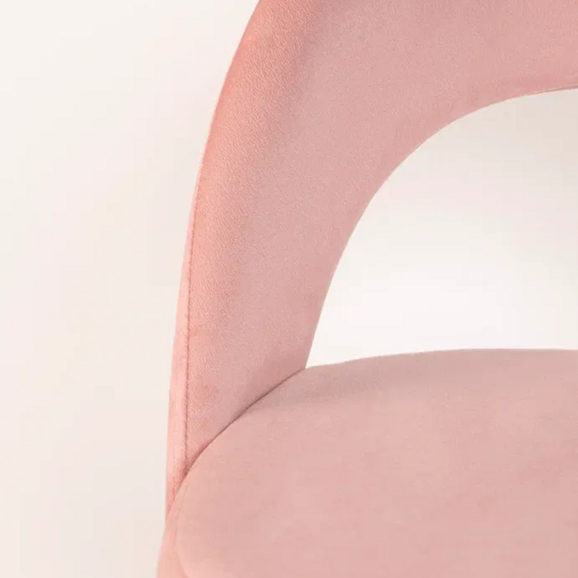 Стул Пиннате, барный, розовый, белый, велюр - фото 8