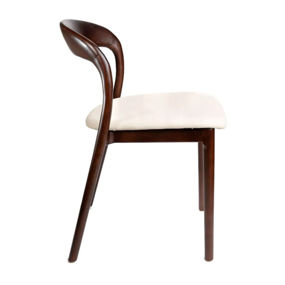 Стул Леман без подлокотников с бежевой обивкой - фото 2